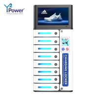 MIA Pro Deluxe Plus 8 Bay Pin Code Mobile Charging Locker With 14" Android Digital Screen charging station charger