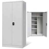 High quality multi-function Narrow 2 Door steel clothes almirah storage wardrobe cabinet