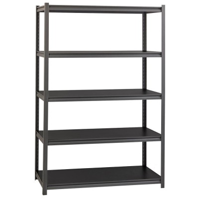 Black steel shelf for garage for warehouse for  balcony