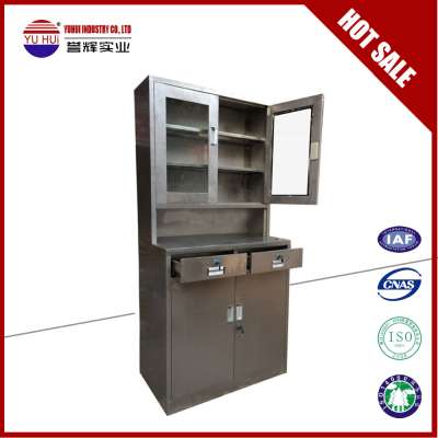 Used stainless steel medicine storage cabinets