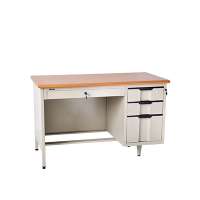 Top selling office furniture type computer desk specific use metal table with three drawers